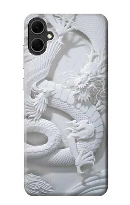 W0386 Dragon Carving Hard Case and Leather Flip Case For Samsung Galaxy A05