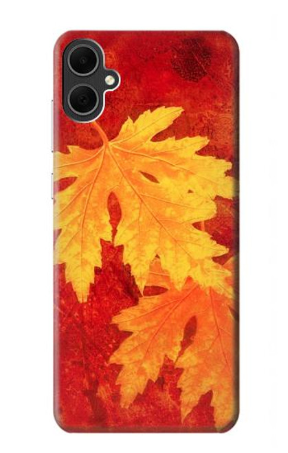 W0479 Maple Leaf Hard Case and Leather Flip Case For Samsung Galaxy A05