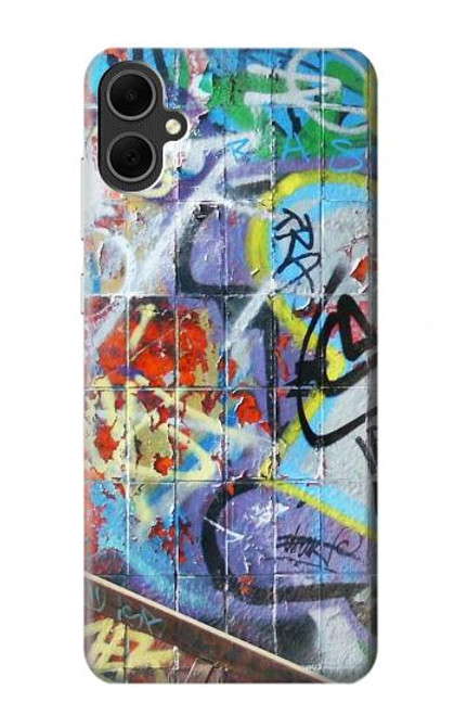 W0588 Wall Graffiti Hard Case and Leather Flip Case For Samsung Galaxy A05