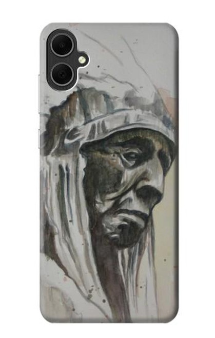 W0792 Indian Chief Hard Case and Leather Flip Case For Samsung Galaxy A05