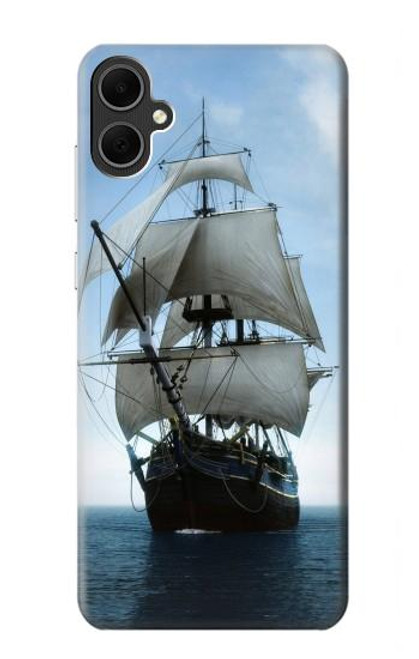 W1096 Sailing Ship in an Ocean Hard Case and Leather Flip Case For Samsung Galaxy A05