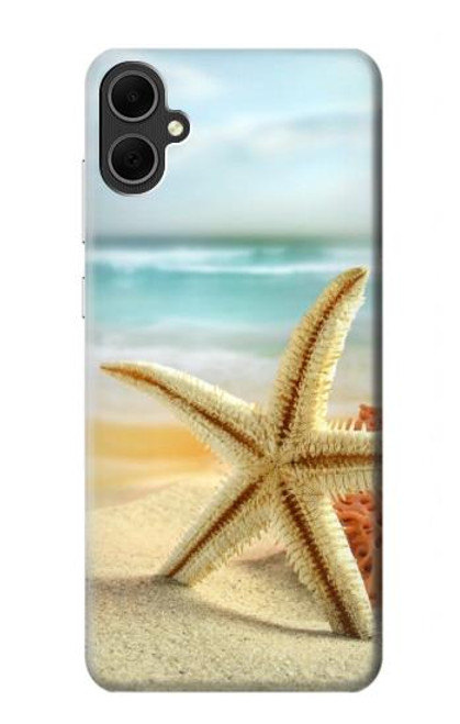 W1117 Starfish on the Beach Hard Case and Leather Flip Case For Samsung Galaxy A05