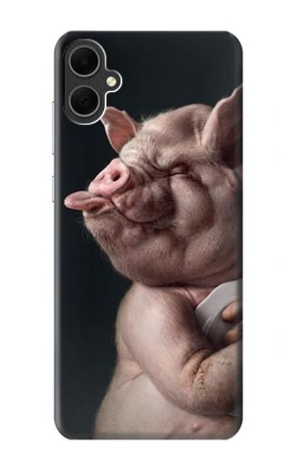 W1273 Crazy Pig Hard Case and Leather Flip Case For Samsung Galaxy A05