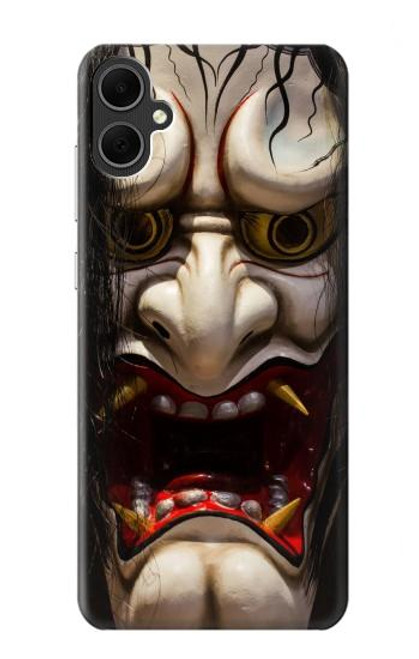 W2112 Hannya Demon Mask Hard Case and Leather Flip Case For Samsung Galaxy A05