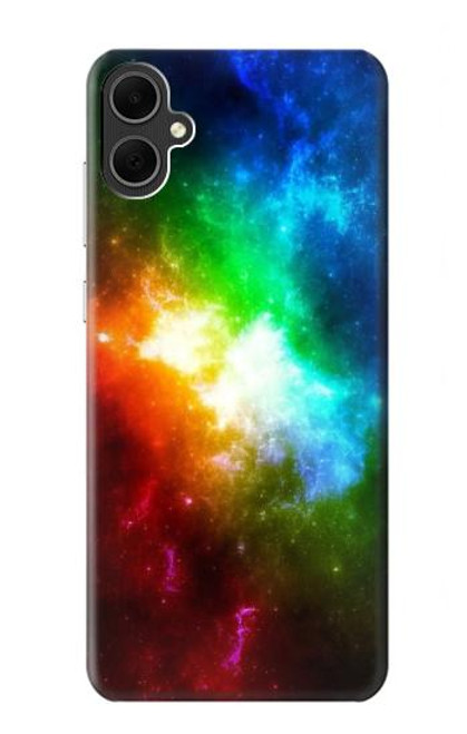 W2312 Colorful Rainbow Space Galaxy Hard Case and Leather Flip Case For Samsung Galaxy A05