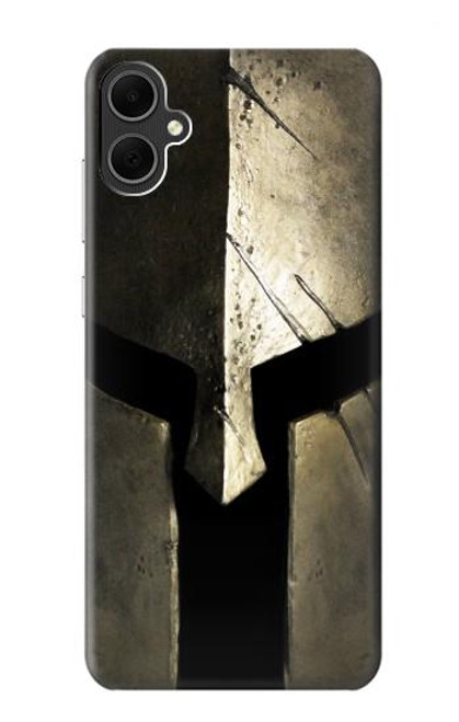 W2673 Spartan Warrior Helmet Hard Case and Leather Flip Case For Samsung Galaxy A05