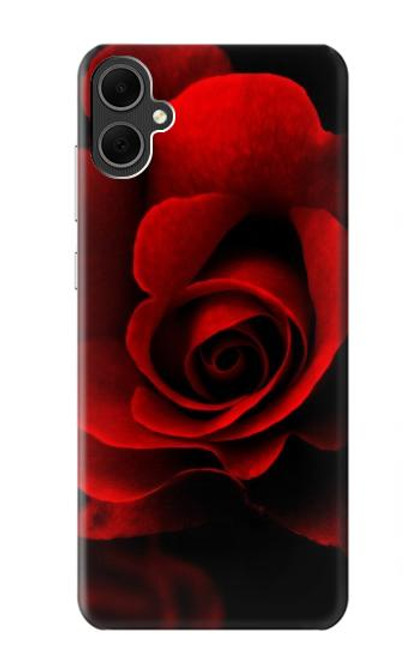 W2898 Red Rose Hard Case and Leather Flip Case For Samsung Galaxy A05