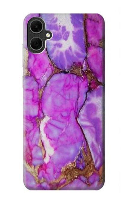 W2907 Purple Turquoise Stone Hard Case and Leather Flip Case For Samsung Galaxy A05