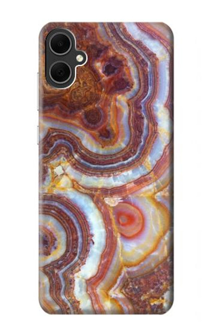 W3034 Colored Marble Texture Printed Hard Case and Leather Flip Case For Samsung Galaxy A05