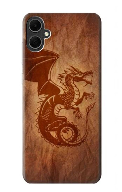 W3086 Red Dragon Tattoo Hard Case and Leather Flip Case For Samsung Galaxy A05