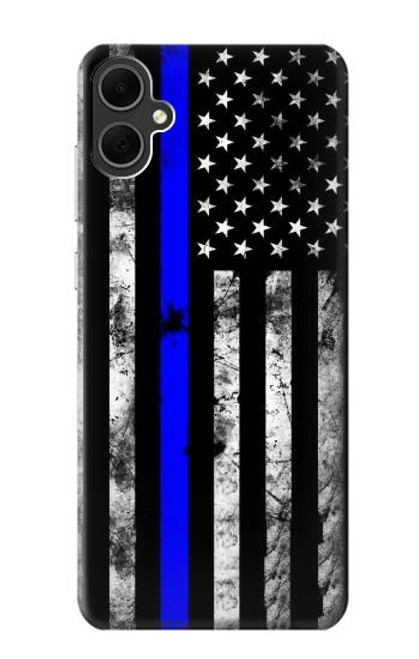 W3244 Thin Blue Line USA Hard Case and Leather Flip Case For Samsung Galaxy A05