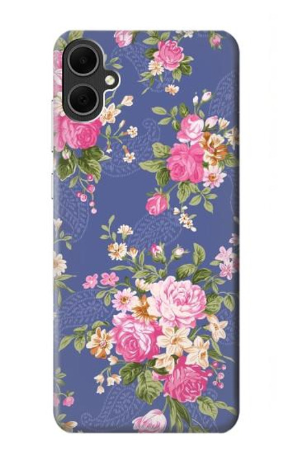 W3265 Vintage Flower Pattern Hard Case and Leather Flip Case For Samsung Galaxy A05