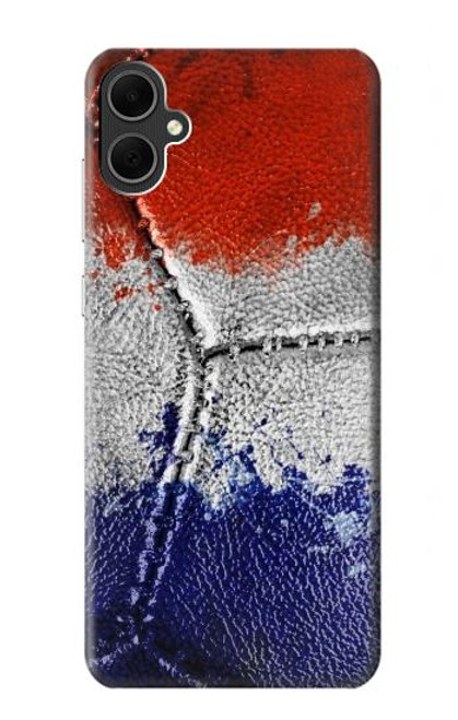 W3304 France Flag Vintage Football Graphic Hard Case and Leather Flip Case For Samsung Galaxy A05