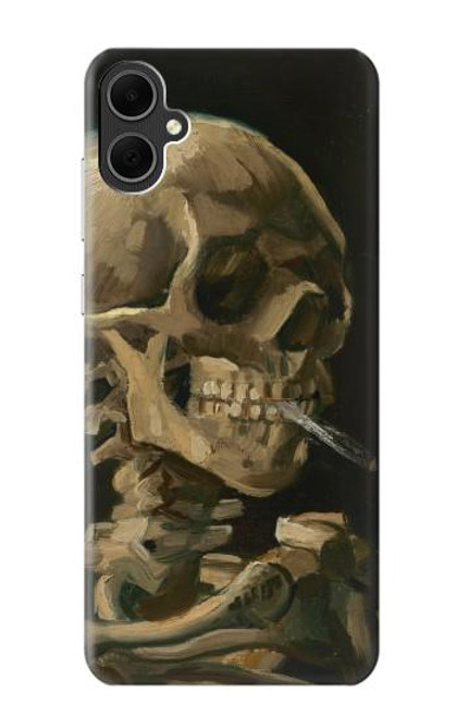 W3358 Vincent Van Gogh Skeleton Cigarette Hard Case and Leather Flip Case For Samsung Galaxy A05