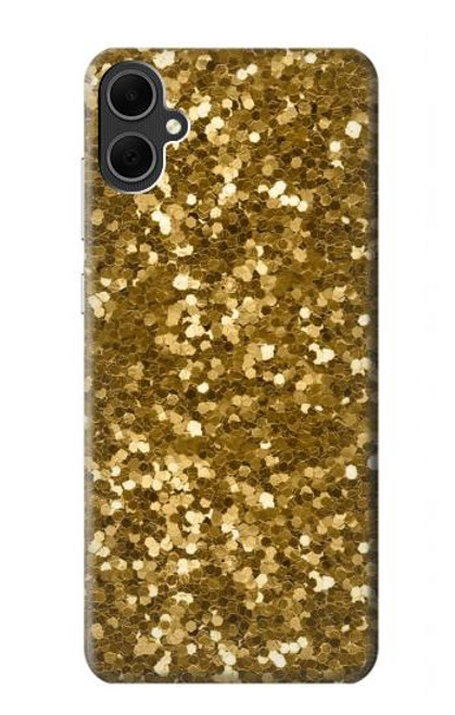 W3388 Gold Glitter Graphic Print Hard Case and Leather Flip Case For Samsung Galaxy A05