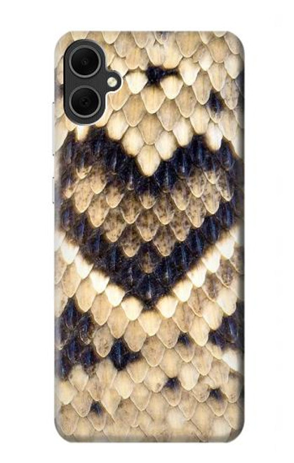 W3417 Diamond Rattle Snake Graphic Print Hard Case and Leather Flip Case For Samsung Galaxy A05