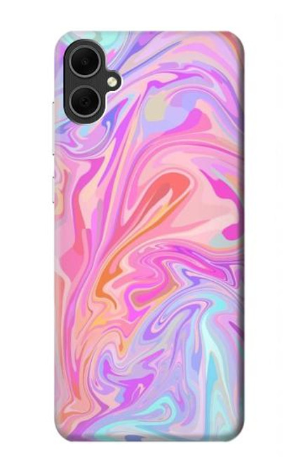 W3444 Digital Art Colorful Liquid Hard Case and Leather Flip Case For Samsung Galaxy A05