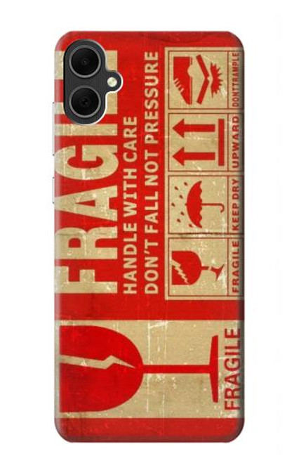 W3552 Vintage Fragile Label Art Hard Case and Leather Flip Case For Samsung Galaxy A05