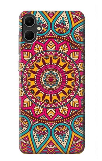 W3694 Hippie Art Pattern Hard Case and Leather Flip Case For Samsung Galaxy A05