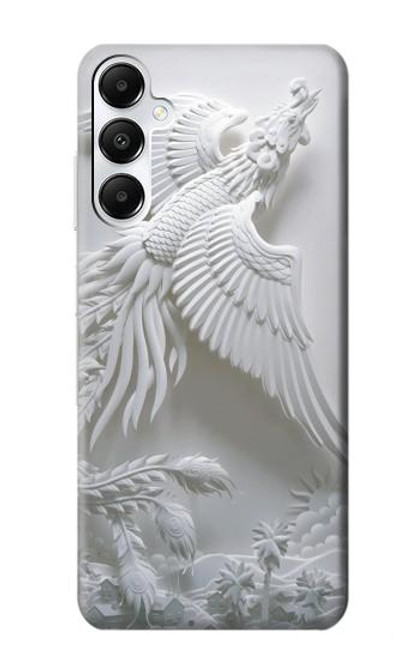 W0516 Phoenix Carving Hard Case and Leather Flip Case For Samsung Galaxy A05s