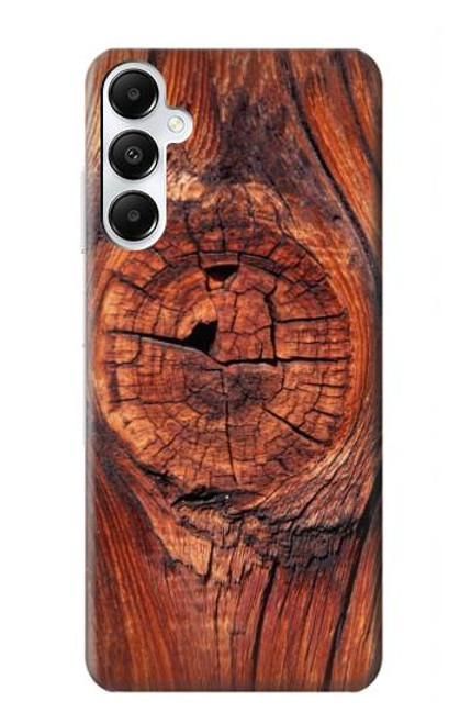 W0603 Wood Graphic Printed Hard Case and Leather Flip Case For Samsung Galaxy A05s