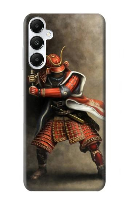 W0796 Japan Red Samurai Hard Case and Leather Flip Case For Samsung Galaxy A05s