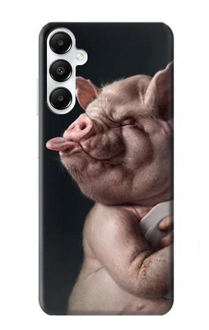 W1273 Crazy Pig Hard Case and Leather Flip Case For Samsung Galaxy A05s