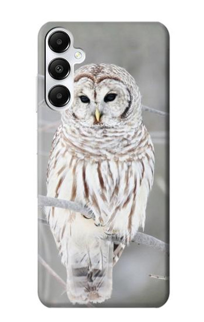 W1566 Snowy Owl White Owl Hard Case and Leather Flip Case For Samsung Galaxy A05s