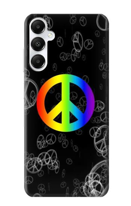 W2356 Peace Sign Hard Case and Leather Flip Case For Samsung Galaxy A05s