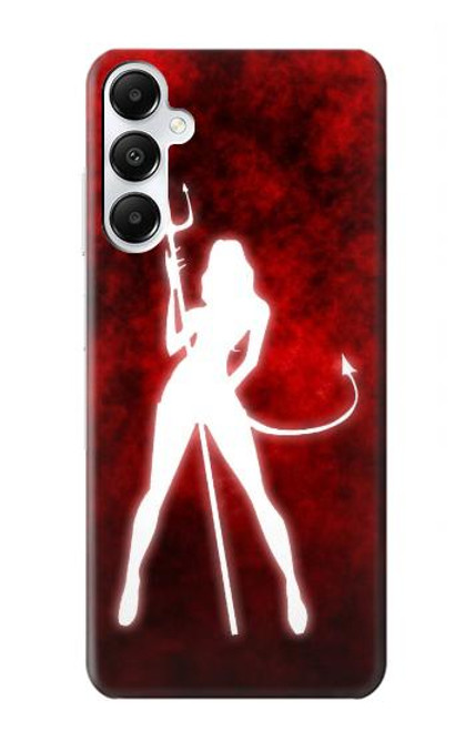 W2455 Sexy Devil Girl Hard Case and Leather Flip Case For Samsung Galaxy A05s