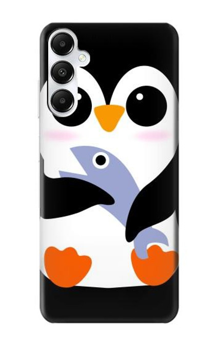 W2631 Cute Baby Penguin Hard Case and Leather Flip Case For Samsung Galaxy A05s