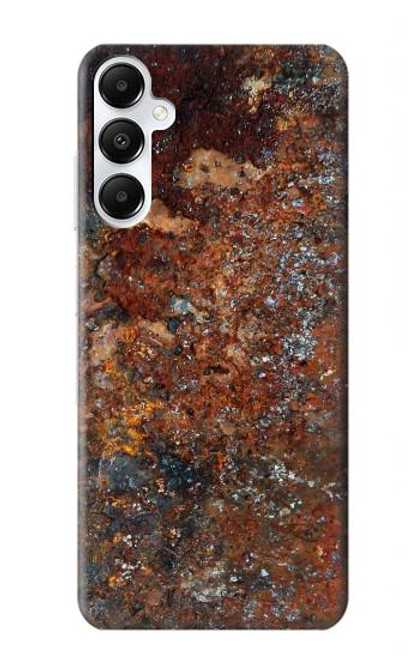 W2714 Rust Steel Texture Graphic Printed Hard Case and Leather Flip Case For Samsung Galaxy A05s