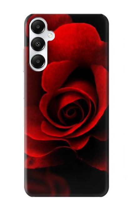 W2898 Red Rose Hard Case and Leather Flip Case For Samsung Galaxy A05s