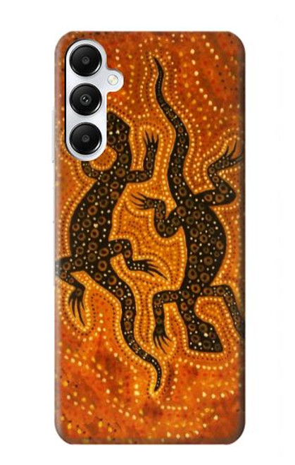 W2901 Lizard Aboriginal Art Hard Case and Leather Flip Case For Samsung Galaxy A05s