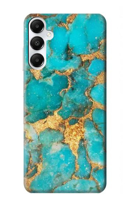 W2906 Aqua Turquoise Stone Hard Case and Leather Flip Case For Samsung Galaxy A05s