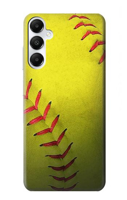 W3031 Yellow Softball Ball Hard Case and Leather Flip Case For Samsung Galaxy A05s