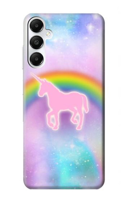 W3070 Rainbow Unicorn Pastel Sky Hard Case and Leather Flip Case For Samsung Galaxy A05s