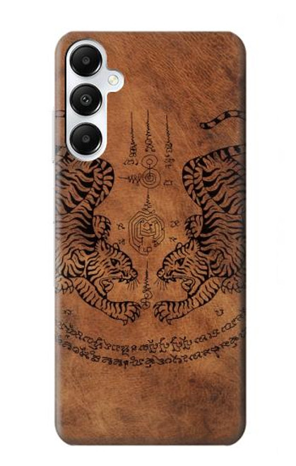 W3209 Sak Yant Twin Tiger Hard Case and Leather Flip Case For Samsung Galaxy A05s