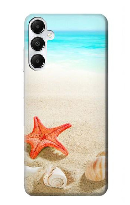 W3212 Sea Shells Starfish Beach Hard Case and Leather Flip Case For Samsung Galaxy A05s