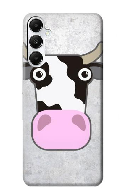 W3257 Cow Cartoon Hard Case and Leather Flip Case For Samsung Galaxy A05s