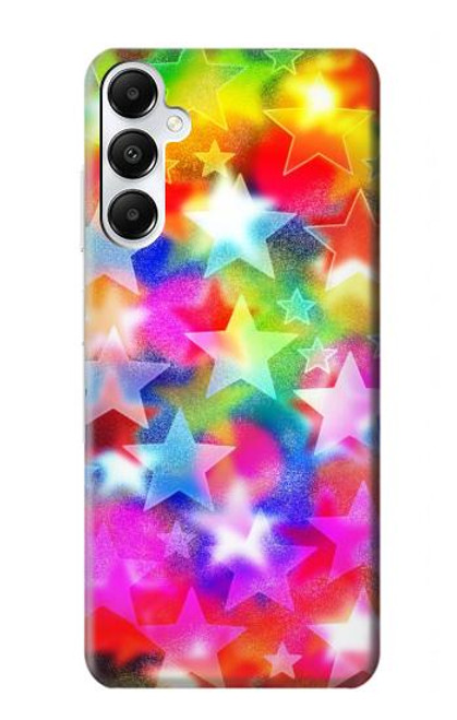 W3292 Colourful Disco Star Hard Case and Leather Flip Case For Samsung Galaxy A05s