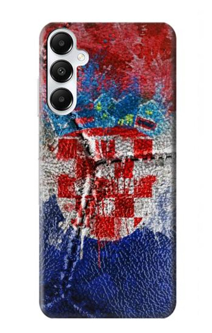 W3313 Croatia Flag Vintage Football Graphic Hard Case and Leather Flip Case For Samsung Galaxy A05s