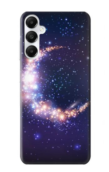 W3324 Crescent Moon Galaxy Hard Case and Leather Flip Case For Samsung Galaxy A05s