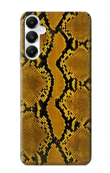 W3365 Yellow Python Skin Graphic Print Hard Case and Leather Flip Case For Samsung Galaxy A05s