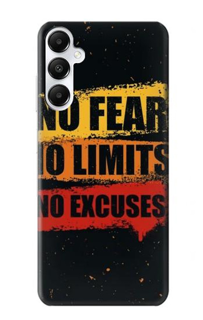 W3492 No Fear Limits Excuses Hard Case and Leather Flip Case For Samsung Galaxy A05s