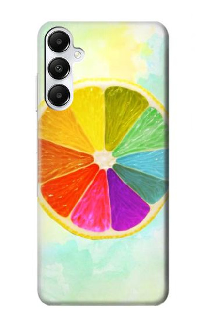 W3493 Colorful Lemon Hard Case and Leather Flip Case For Samsung Galaxy A05s