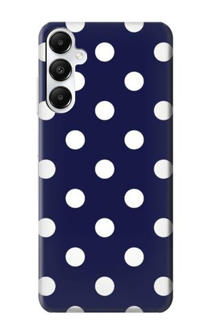 W3533 Blue Polka Dot Hard Case and Leather Flip Case For Samsung Galaxy A05s