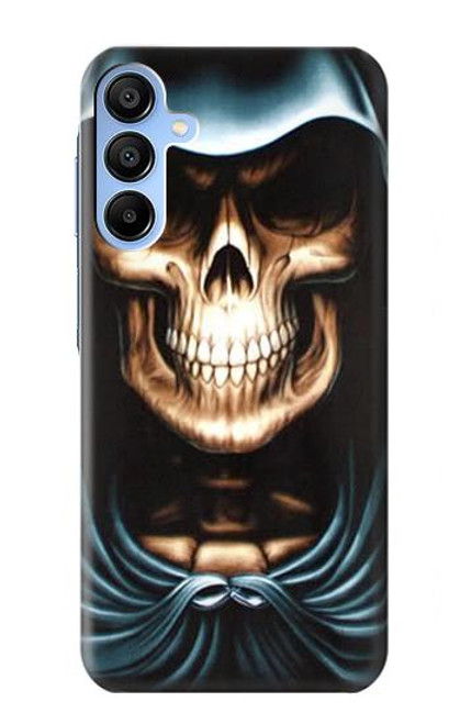 W0225 Skull Grim Reaper Hard Case and Leather Flip Case For Samsung Galaxy A15 5G