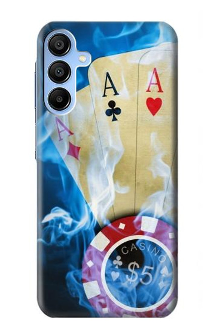 W0348 Casino Hard Case and Leather Flip Case For Samsung Galaxy A15 5G