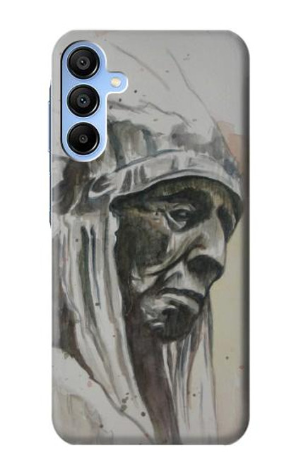 W0792 Indian Chief Hard Case and Leather Flip Case For Samsung Galaxy A15 5G